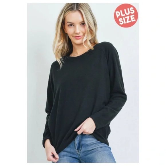 Plus Black Hacci Top - Picture 2 of 5